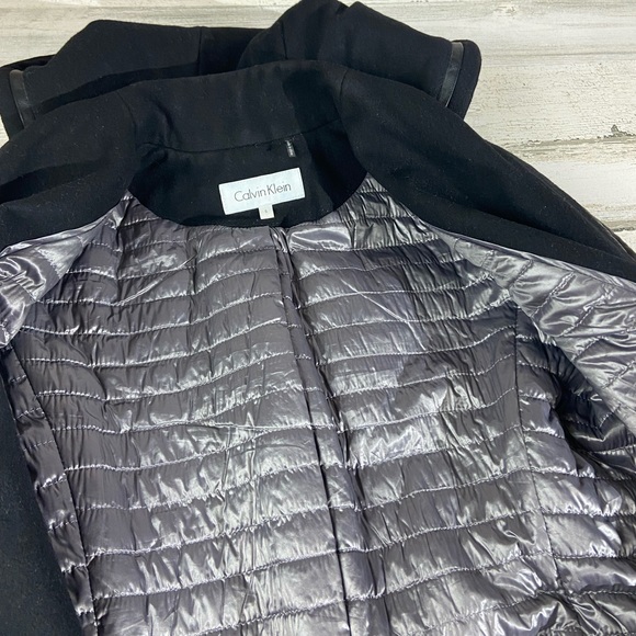 Calvin Klein Wool Zip Up Coat - Picture 10 of 15